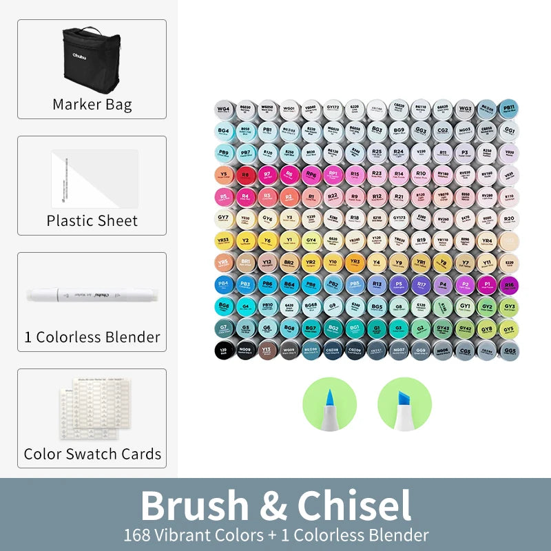 Ohuhu Honolulu Alcohol Art Marker Set