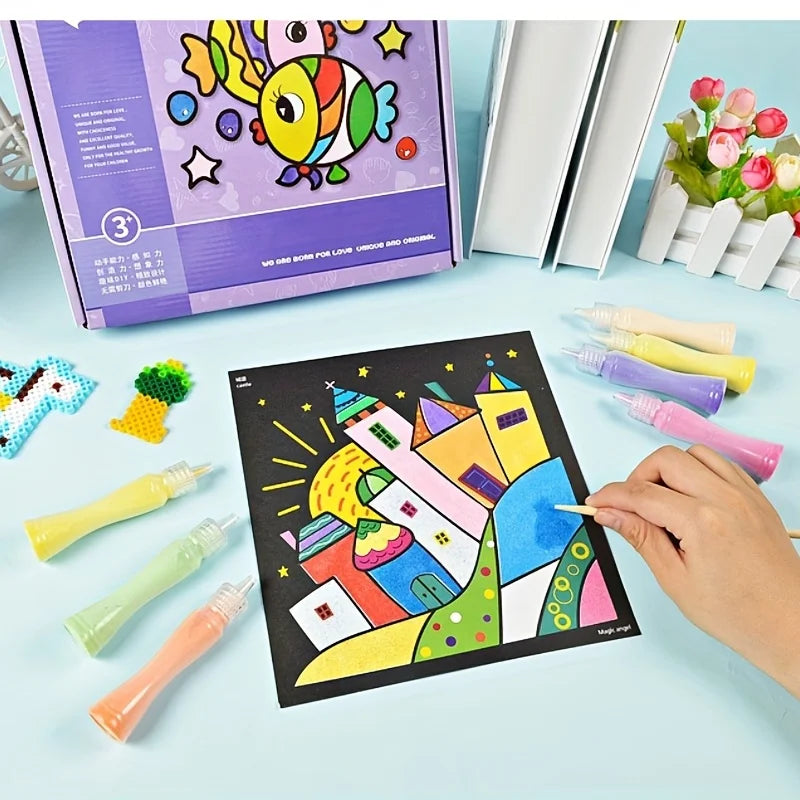 Children’s Colored Sand Painting DIY Set