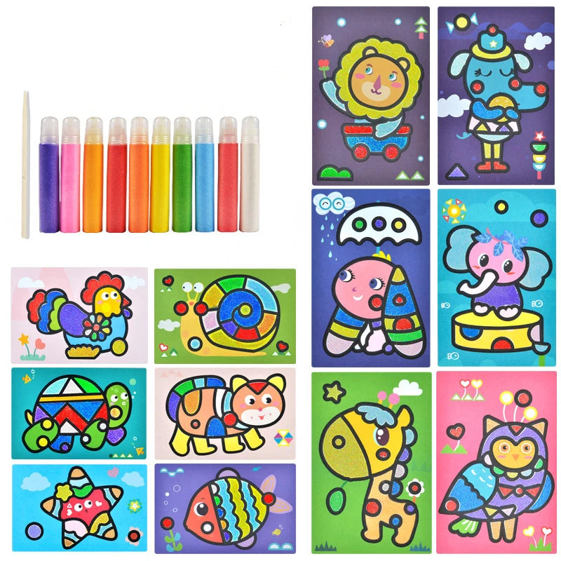 Children’s Colored Sand Painting DIY Set