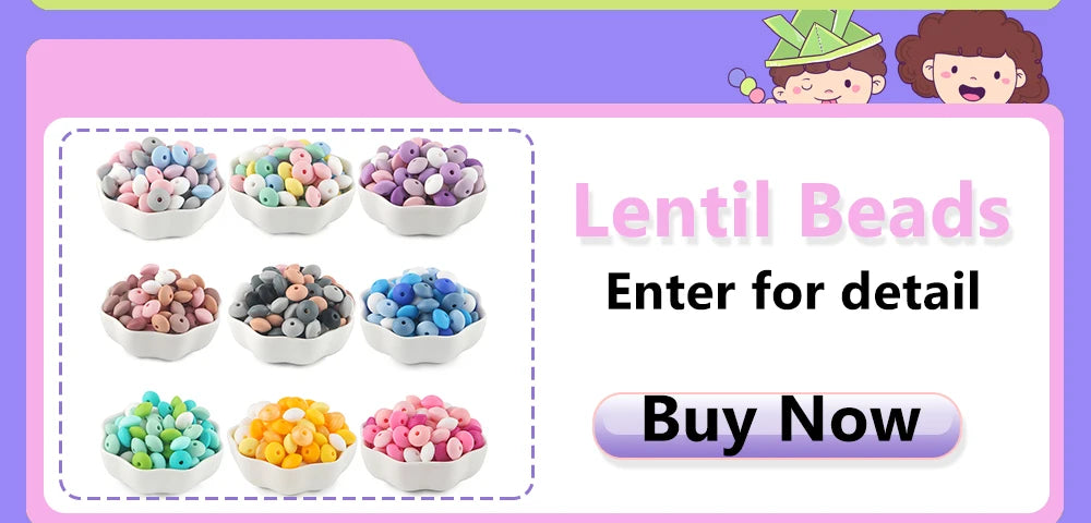 50-Piece Silicone Bead Set – 15mm Round Beads