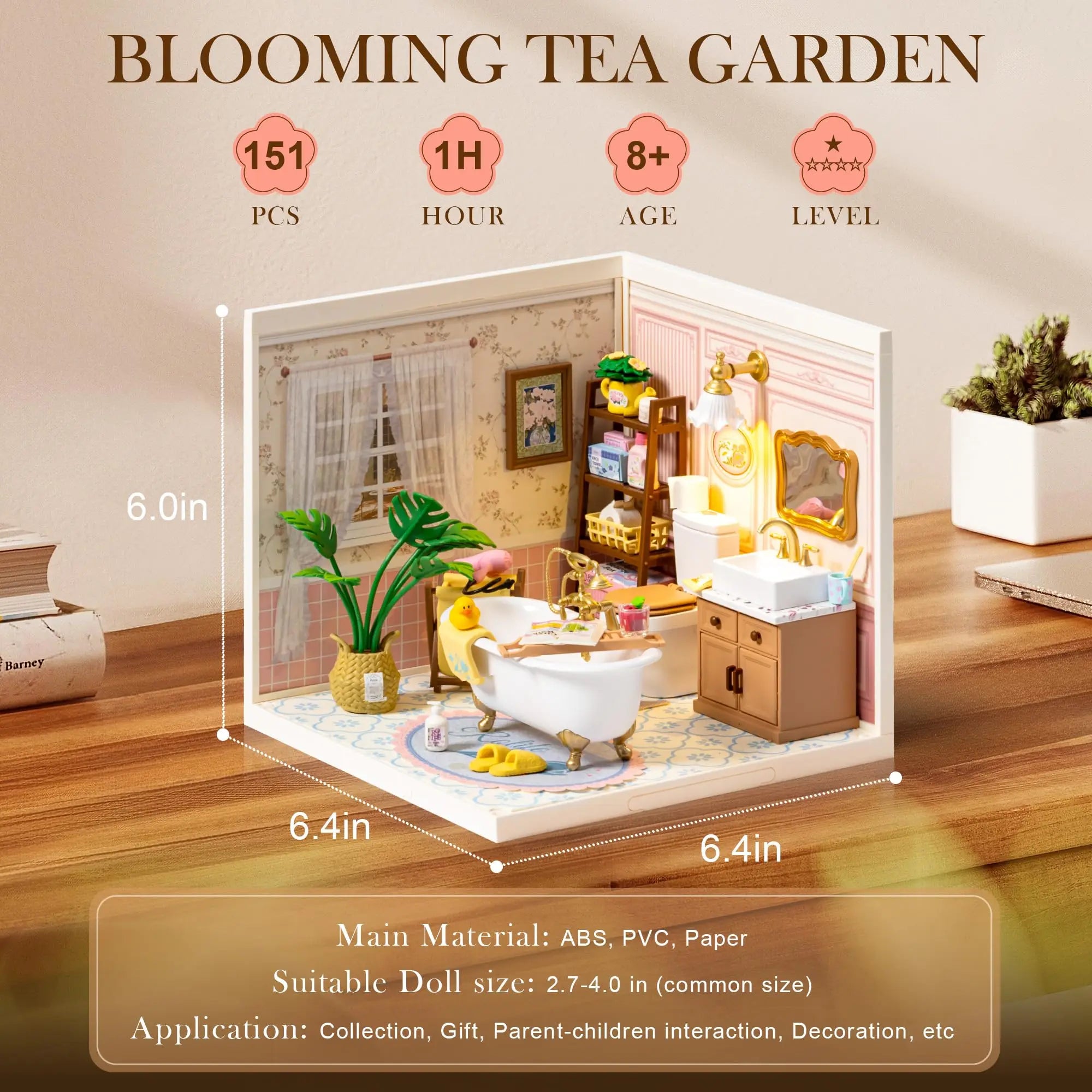 ROBOTIME DIY Miniature Dollhouse Kit