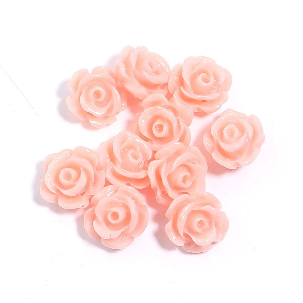 Rose Camelia Flower Beads Artificial Coral Beads