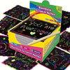 125-Pack Rainbow Scratch-Off Mini Art Cards – Fun Craft for Kids & Teens