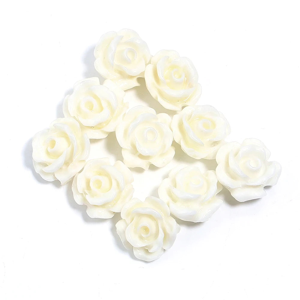 Rose Camelia Flower Beads Artificial Coral Beads