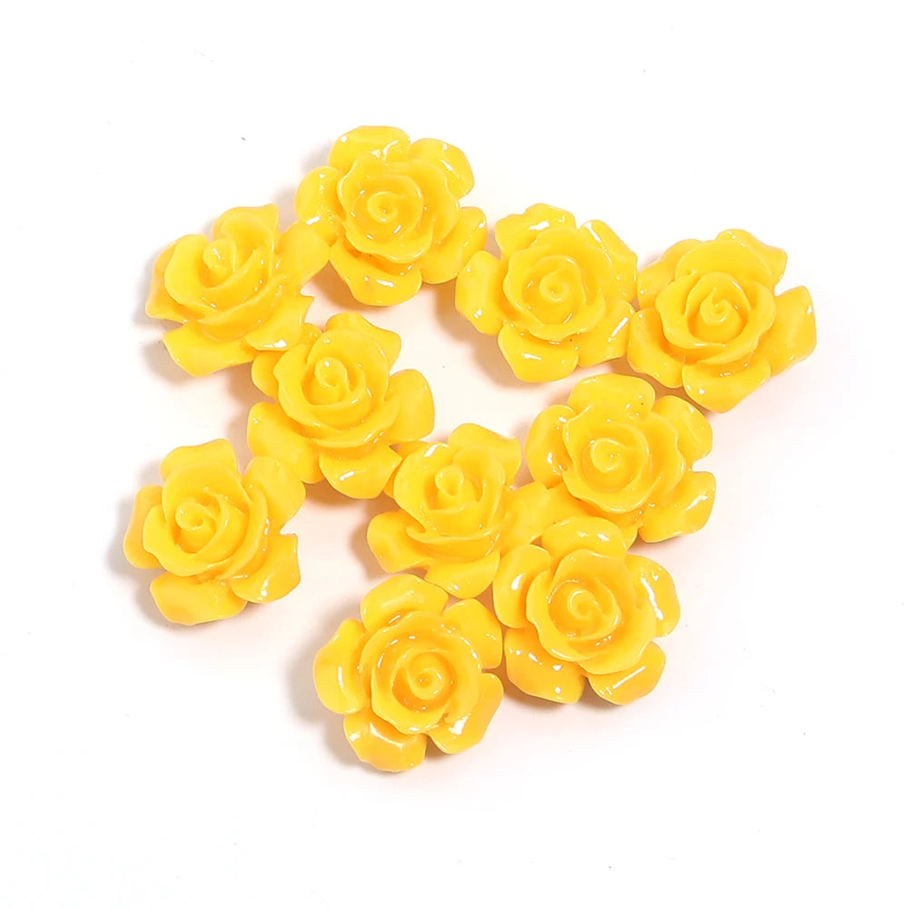 Rose Camelia Flower Beads Artificial Coral Beads