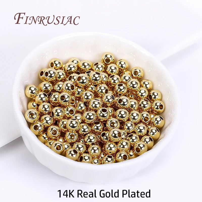 18K Gold Plated Spacer Beads for Jewelry Making
