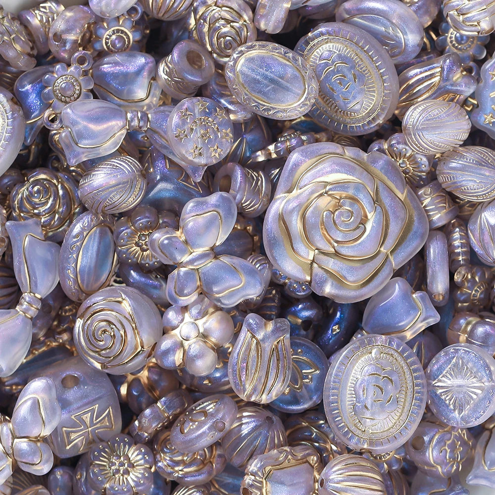 20g Mixed Classical Acrylic Spacer Beads for DIY Jewelry