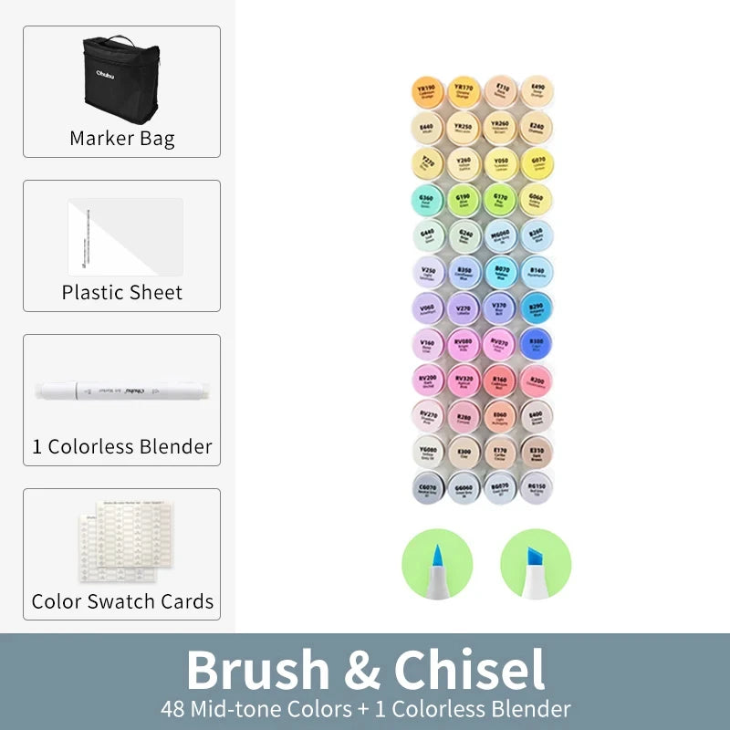 Ohuhu Honolulu Alcohol Art Marker Set