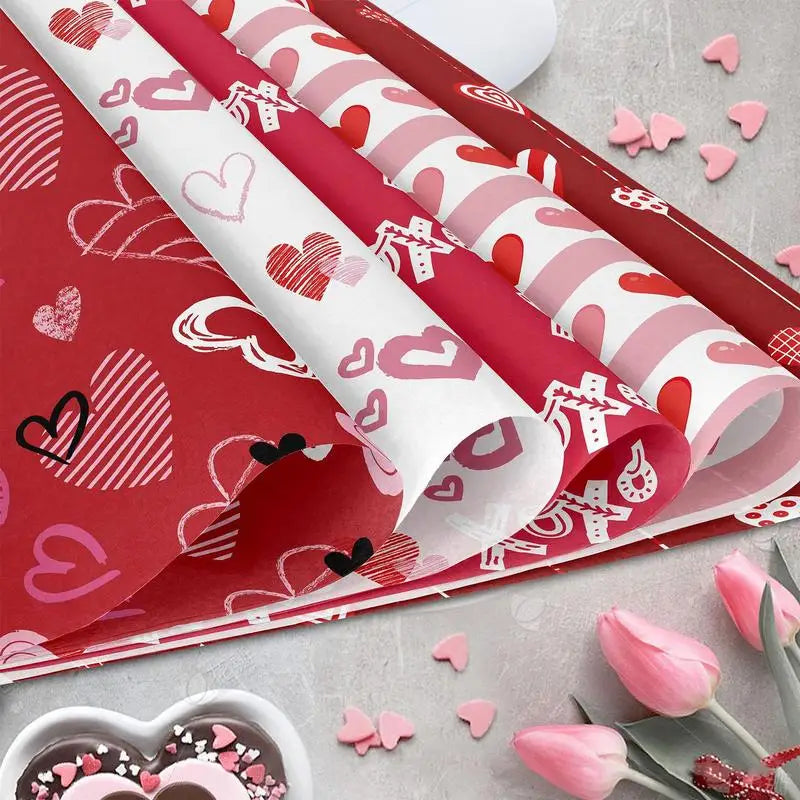24pcs Valentine’s Day Double-Sided Scrapbook Paper