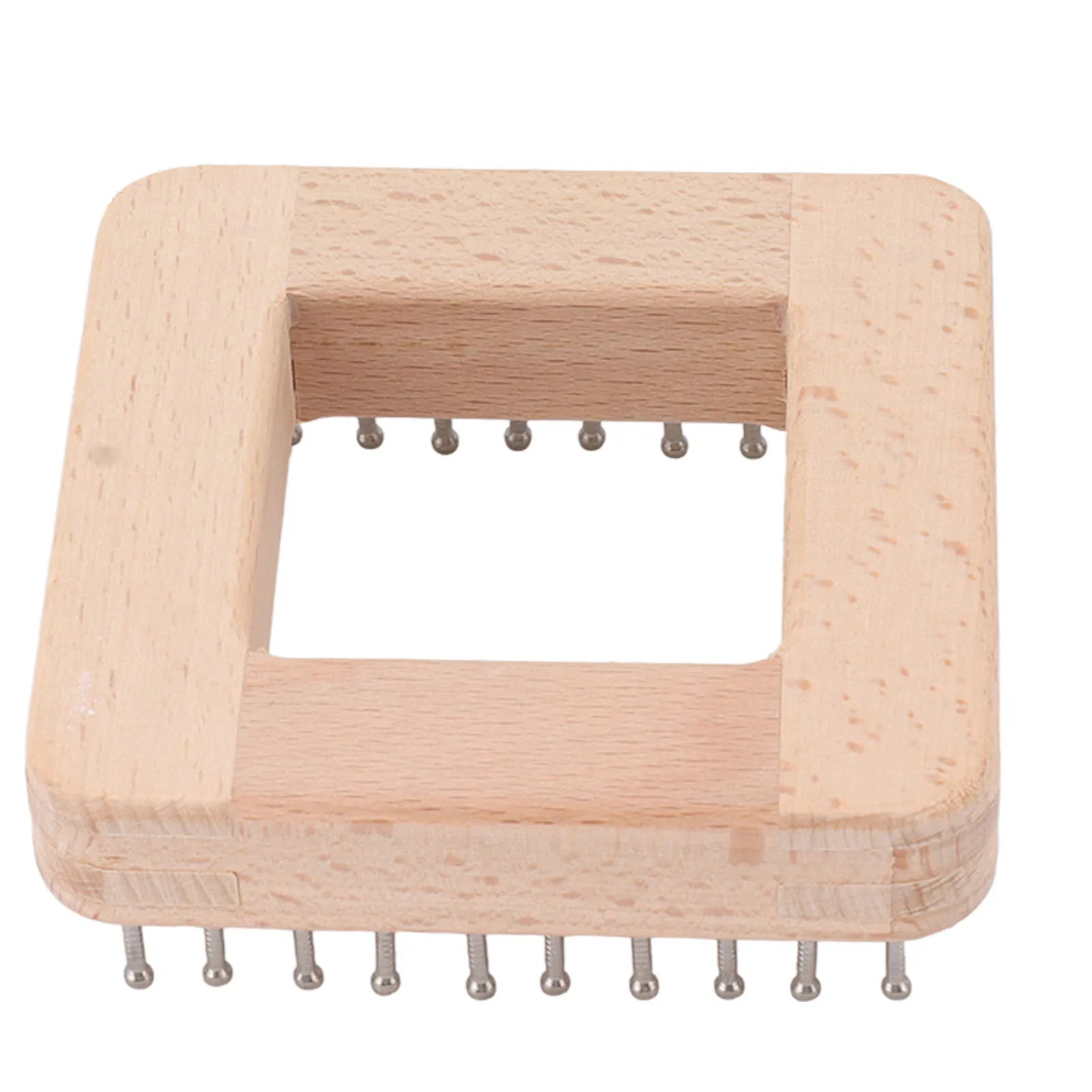 Wooden Knitting Tool with Hooks for Weaving