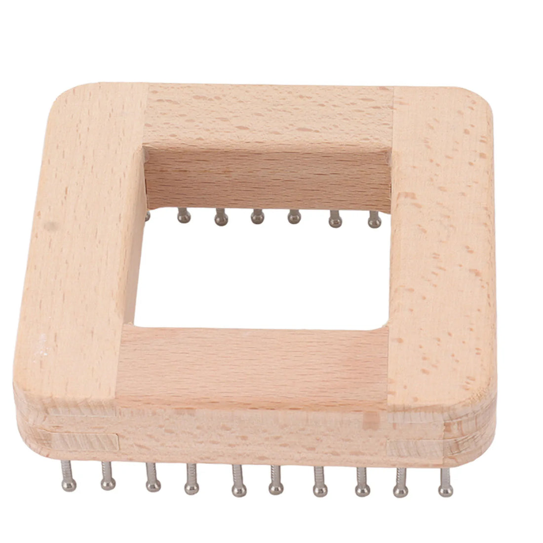 Wooden Knitting Tool with Hooks for Weaving