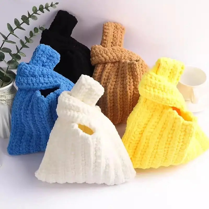 3PCS Chenille Knitting Yarn – 300g Soft Thick Cotton Blend