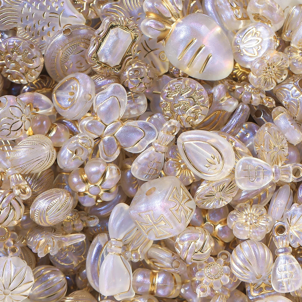 20g Mixed Classical Acrylic Spacer Beads for DIY Jewelry