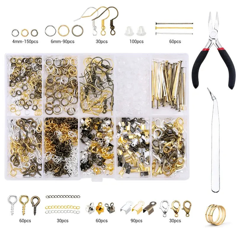 Jewelry Making Supplies Kit with Tools & Alloy Findings