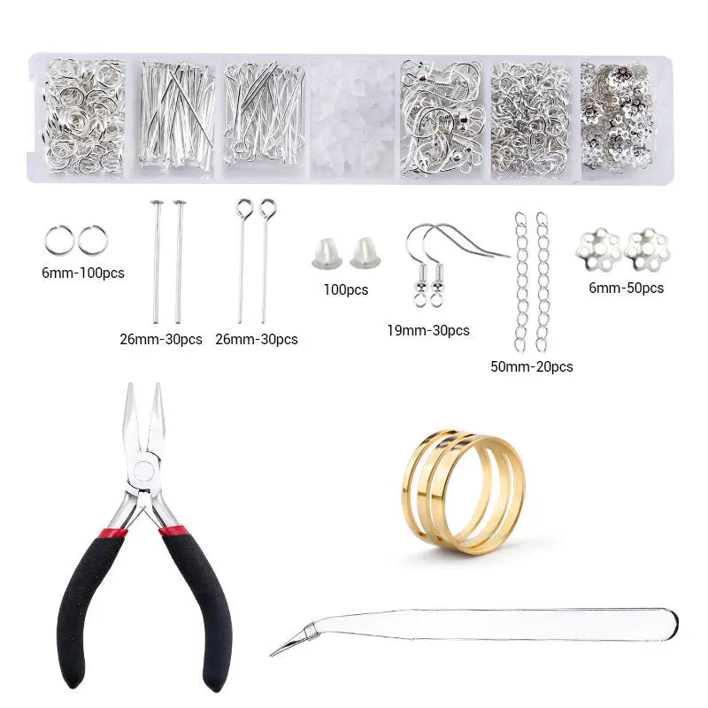 Jewelry Making Supplies Kit with Tools & Alloy Findings