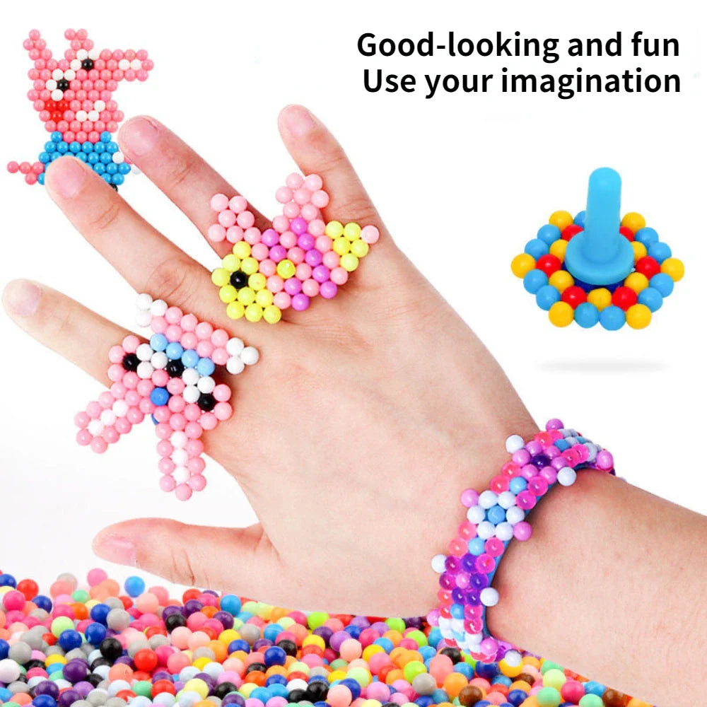 DIY Water Spray Magic Beads Craft Kit for Kids (Crystal Beads Set)
