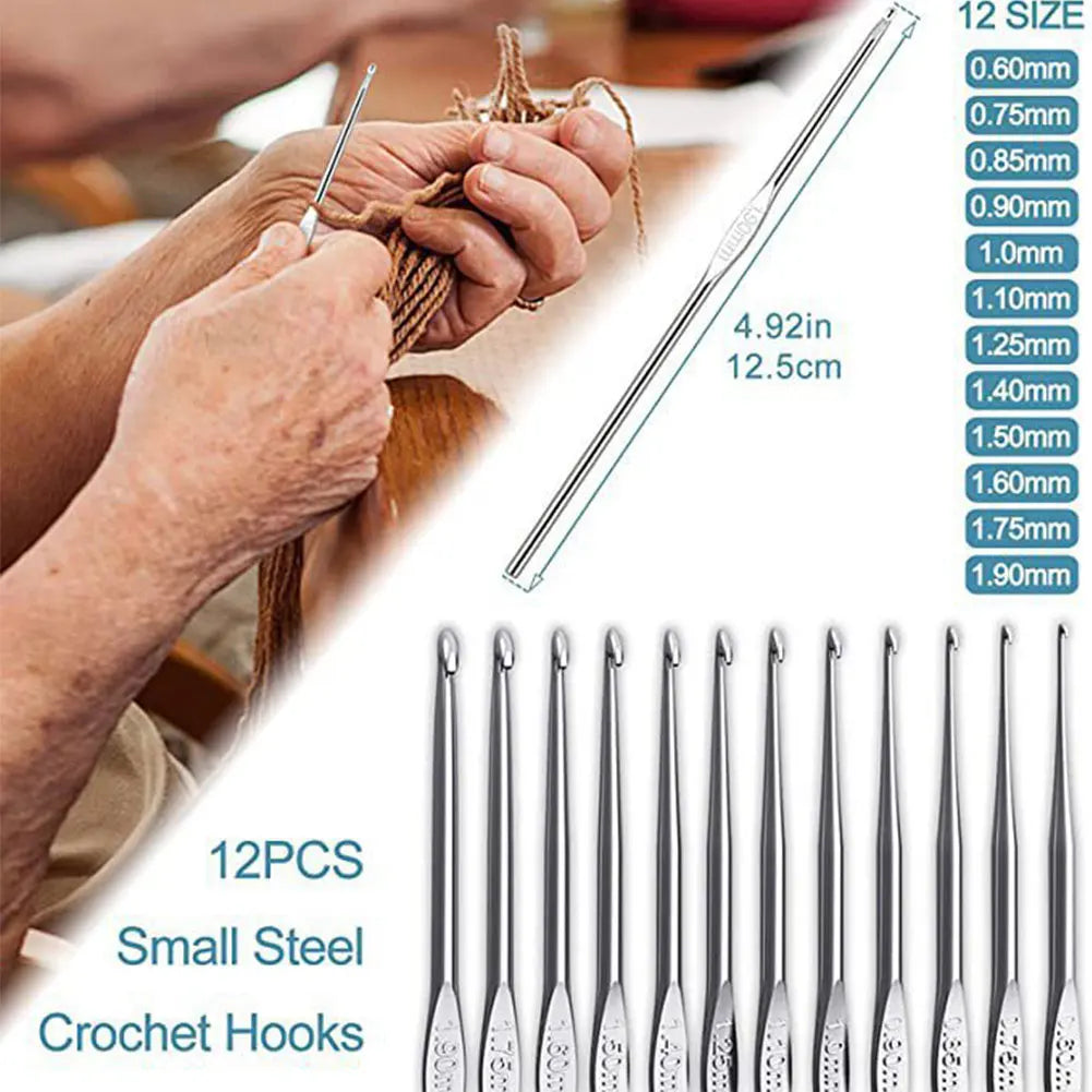 87Pcs Ergonomic Crochet Hook Kit with Case