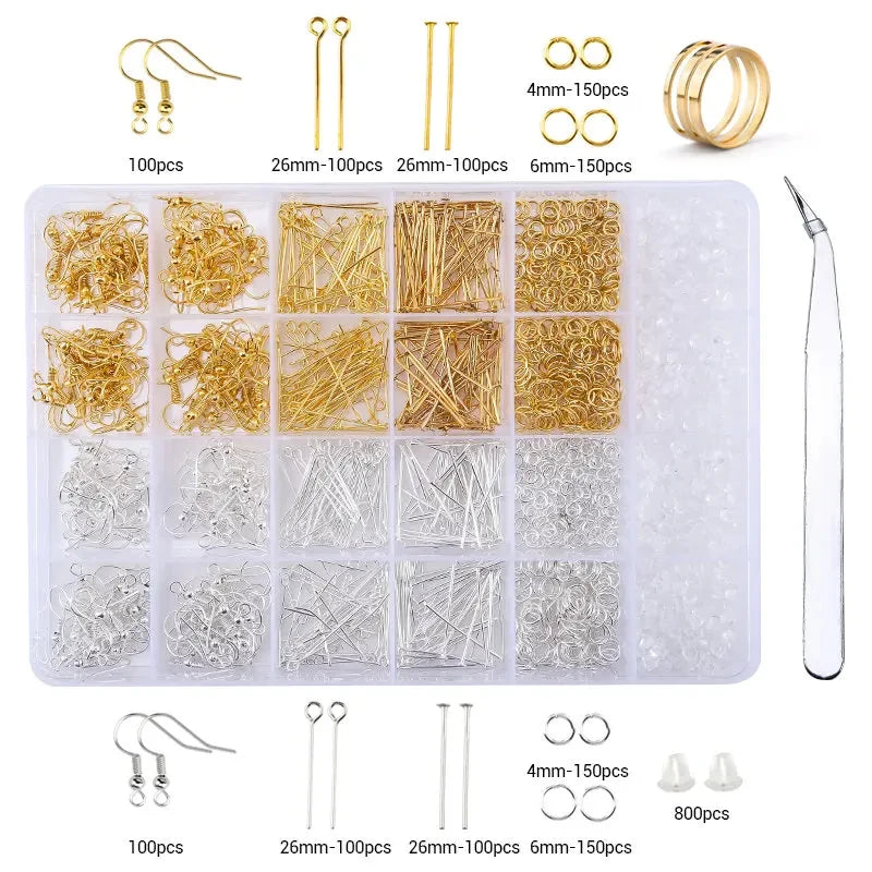 Jewelry Making Supplies Kit with Tools & Alloy Findings