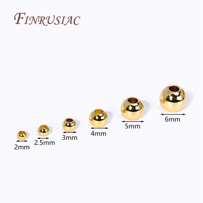 18K Gold Plated Spacer Beads for Jewelry Making