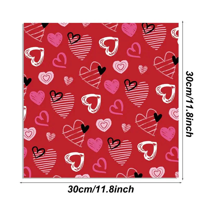 24pcs Valentine’s Day Double-Sided Scrapbook Paper