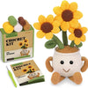 MIUSIE Sunflower & Tulip Crochet Starter Kit – DIY Craft for Beginners