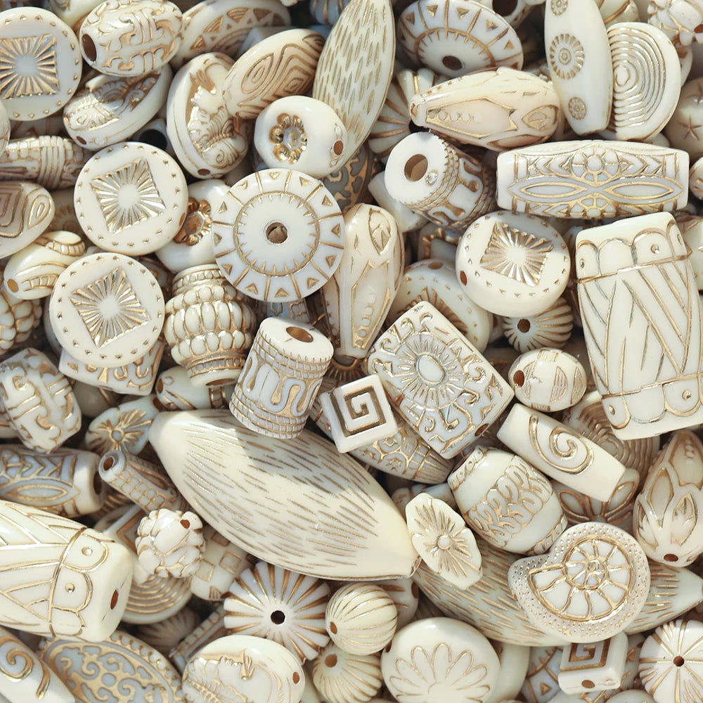 20g Mixed Classical Acrylic Spacer Beads for DIY Jewelry