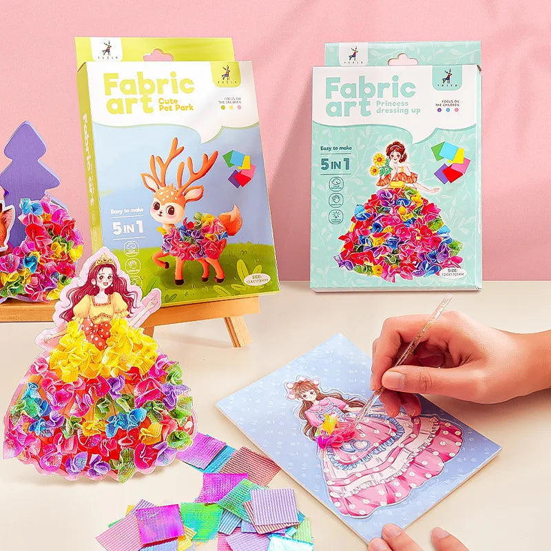Fabric Art Frenzy DIY Dress-Up Craft Kit for Girls