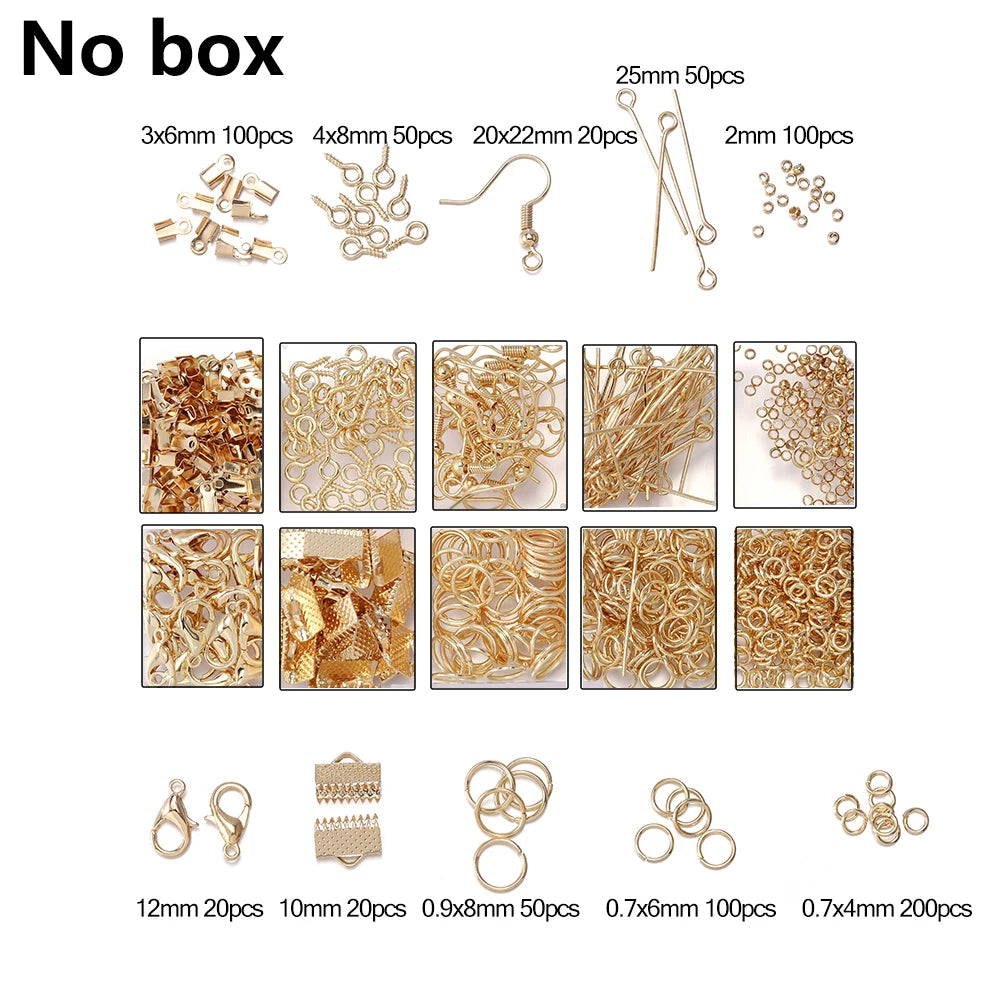 Jewelry Findings & Repair Kit with Alloy Accessories