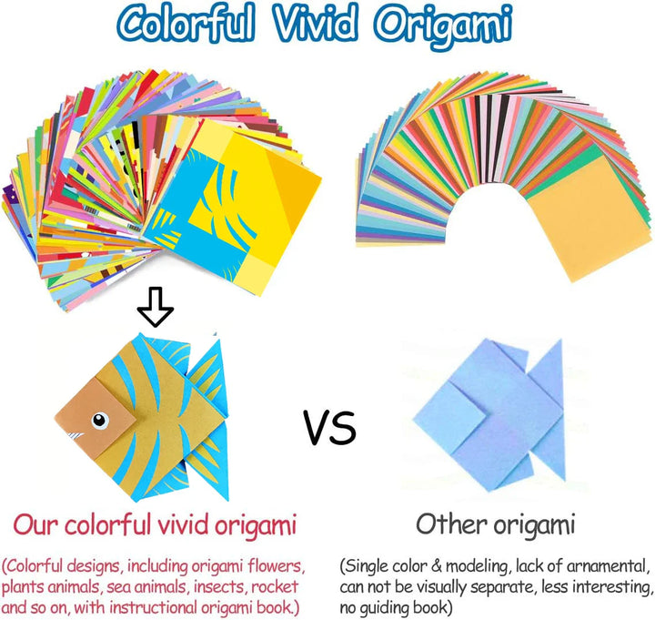 Origami Kit for Kids – 30/96 Sheets Paper Craft & DIY Art Set