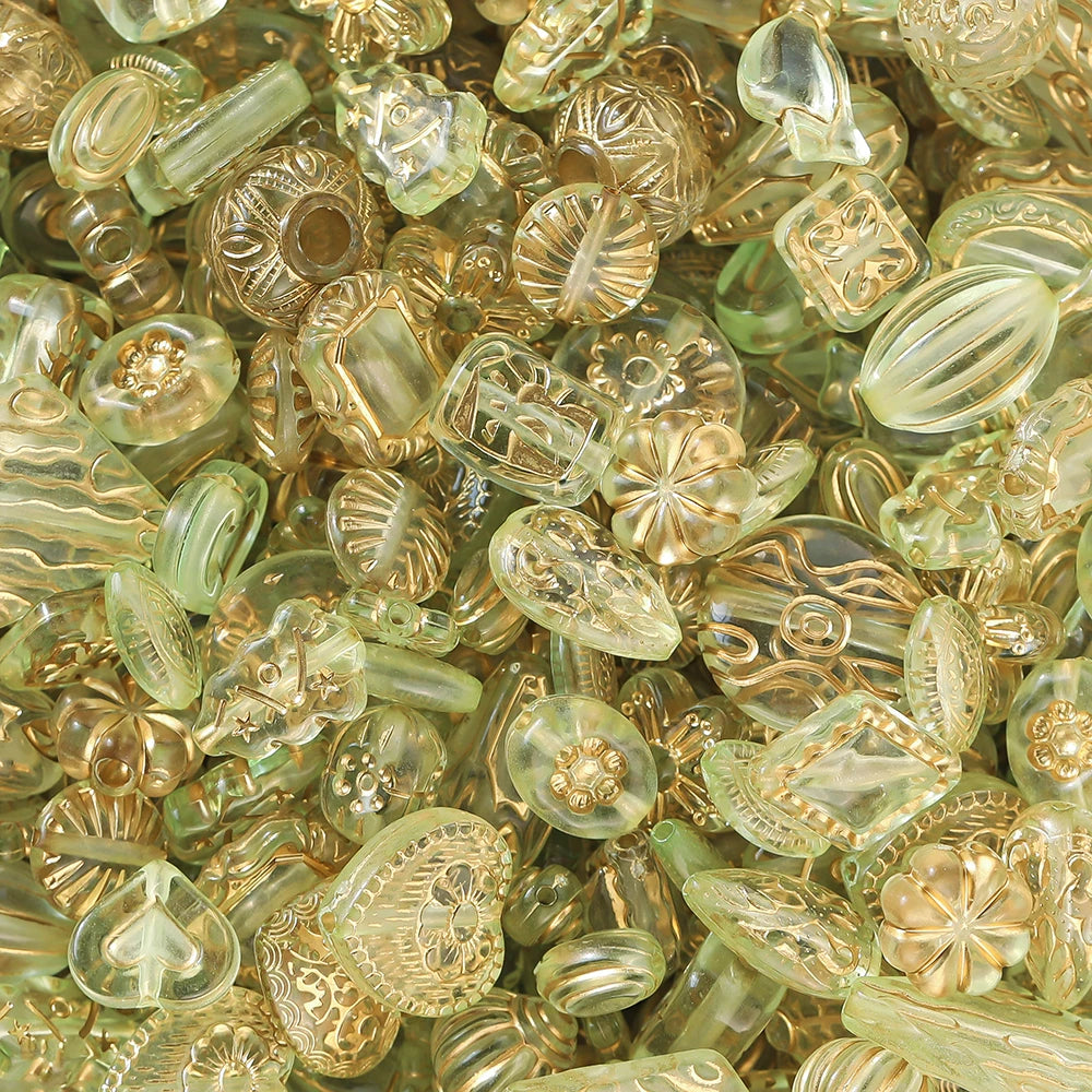 20g Mixed Classical Acrylic Spacer Beads for DIY Jewelry