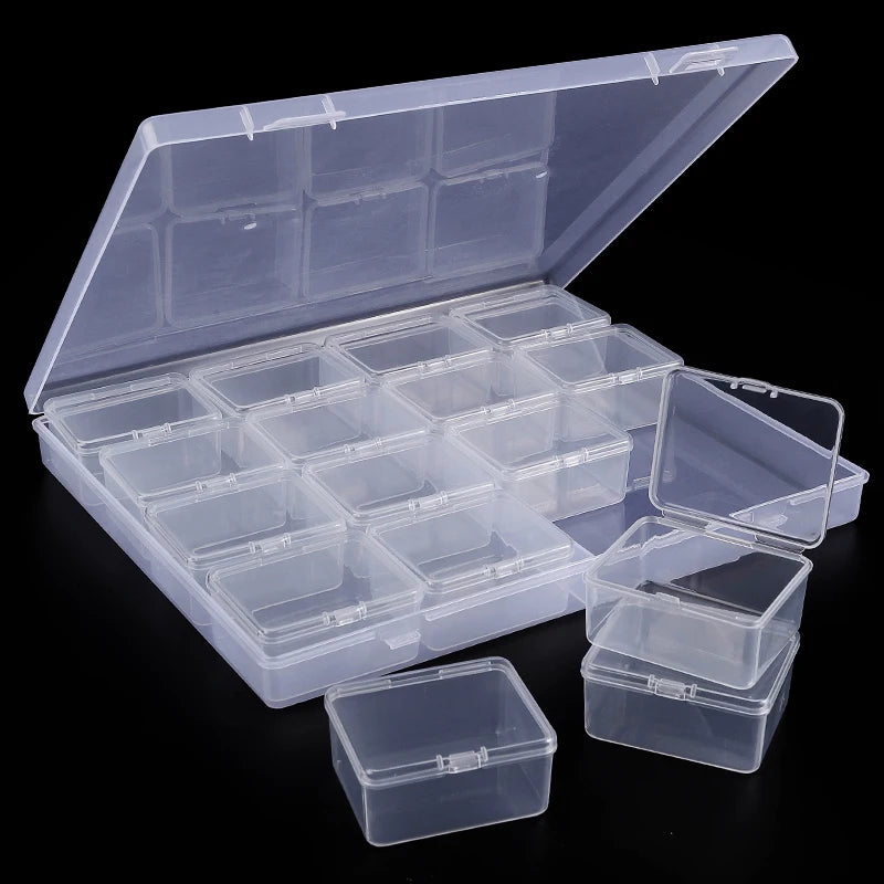 30-Piece Bead Organizer Box – Clear Storage Containers