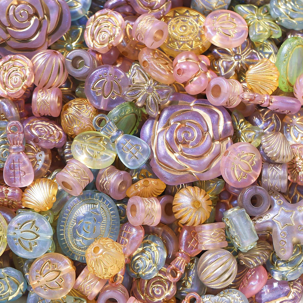 20g Mixed Classical Acrylic Spacer Beads for DIY Jewelry