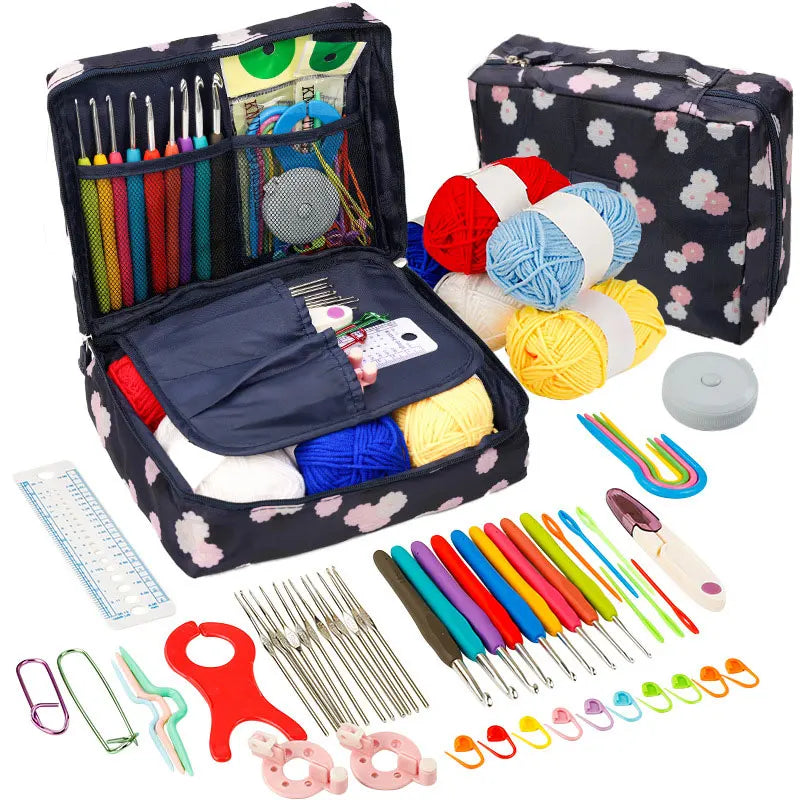Beginners Crochet Kit – Hooks & Yarn Travel Set