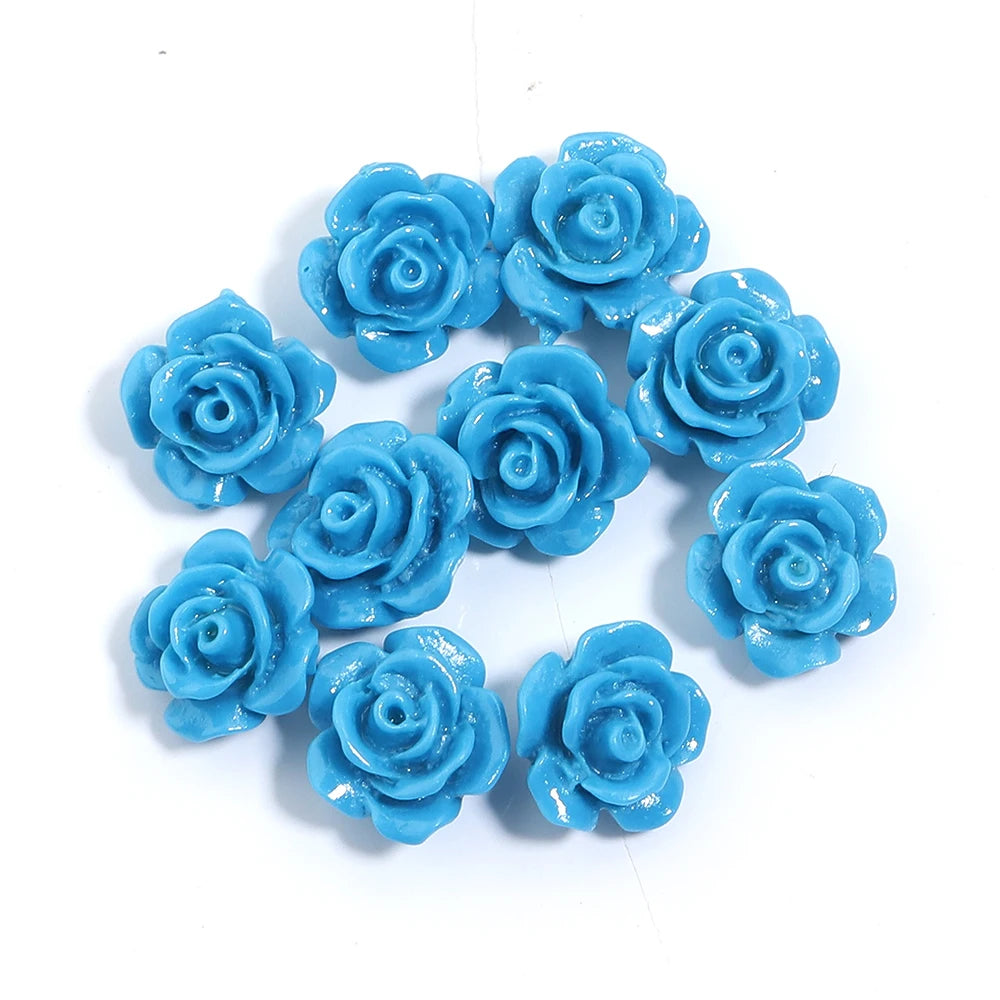 Rose Camelia Flower Beads Artificial Coral Beads