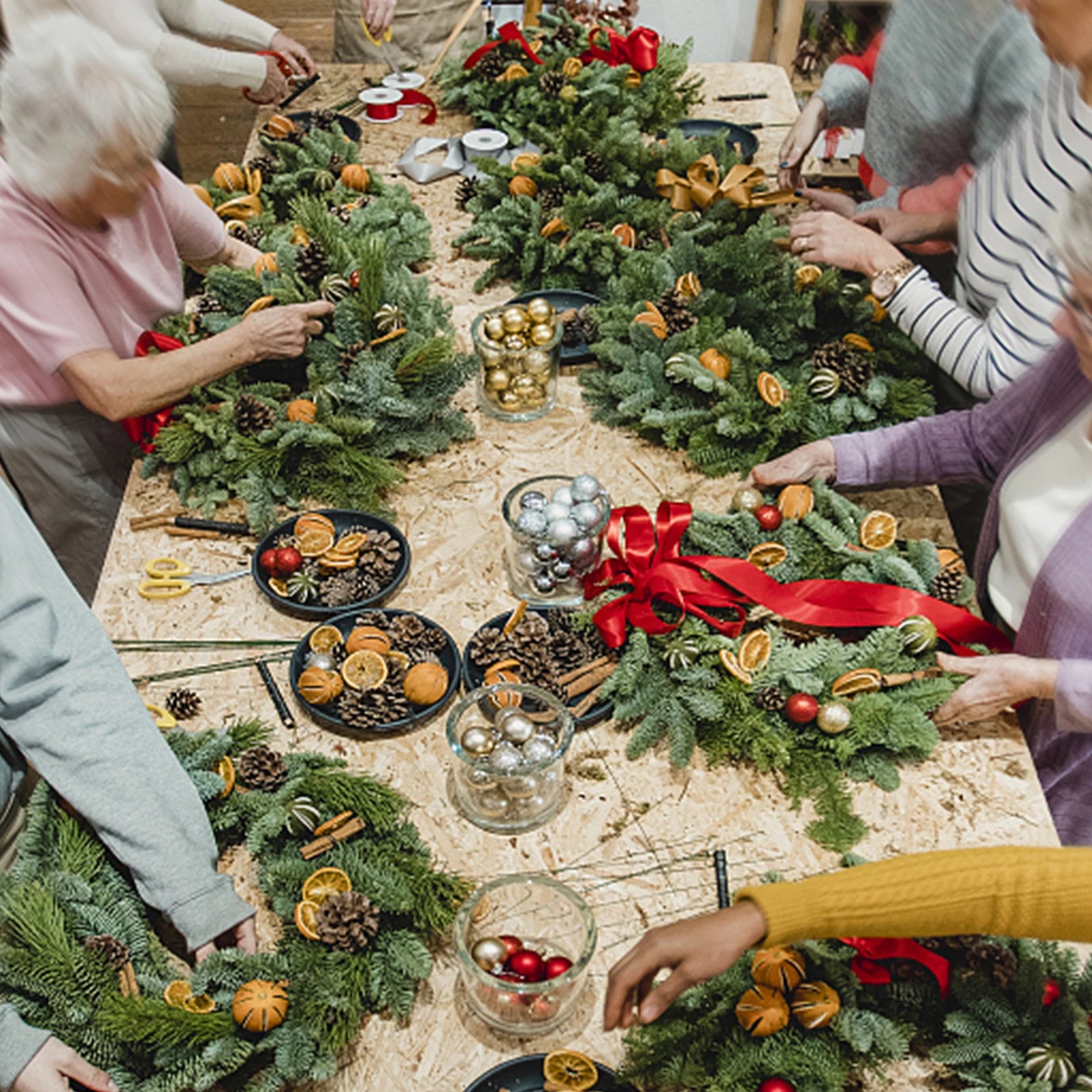 Metal Wreath Frame – 25cm Wire Rings for DIY Holiday Crafts