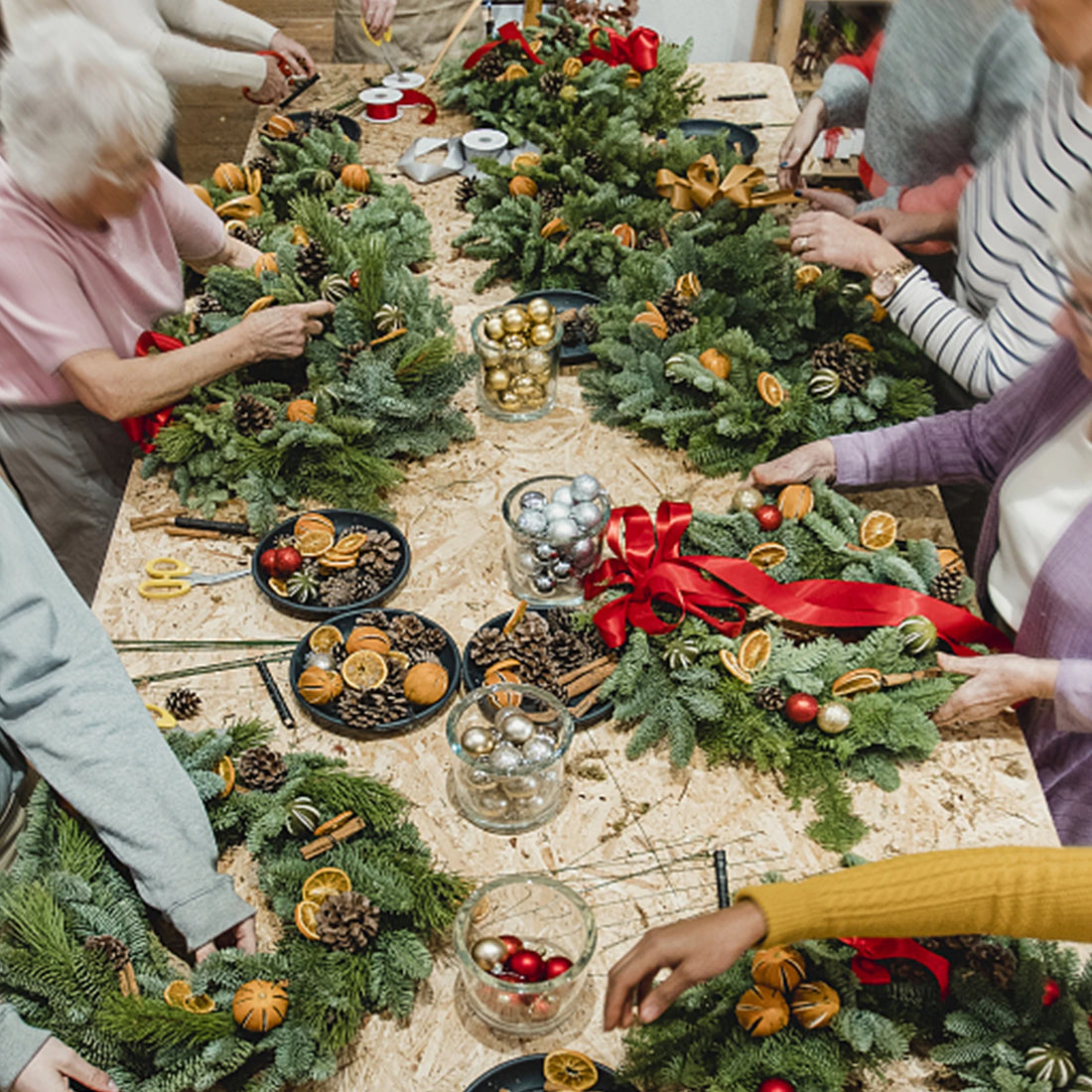 Metal Wreath Frame – 25cm Wire Rings for DIY Holiday Crafts