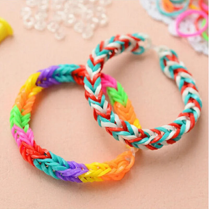 600-Piece Glow Loom Bands Kit – DIY Bracelets & Party Fun