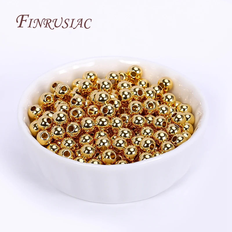 18K Gold Plated Spacer Beads for Jewelry Making