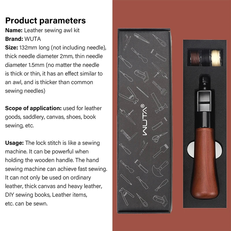 WUTA Leather Sewing Awl Kit