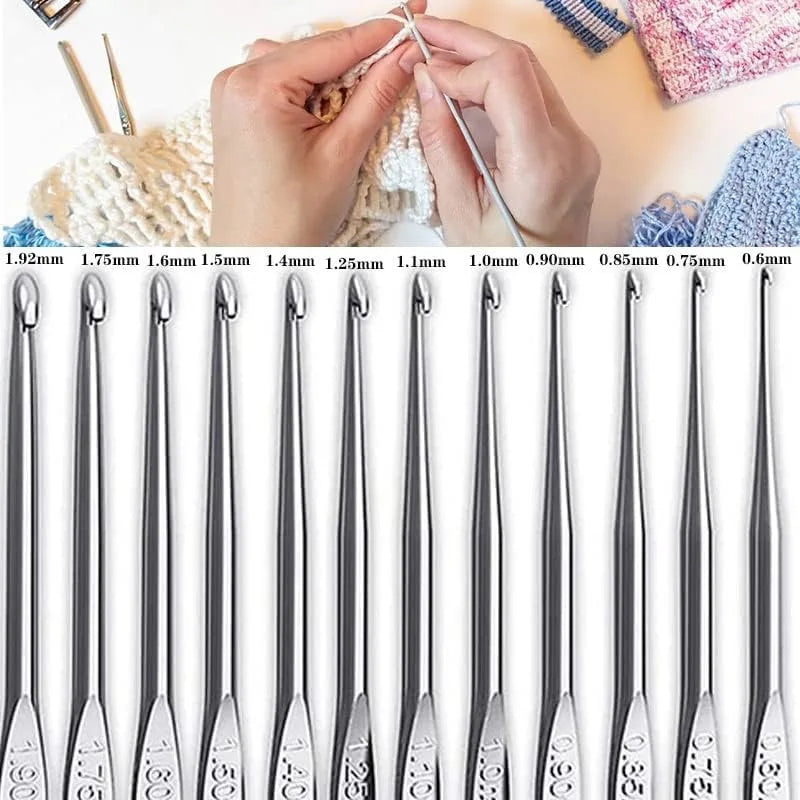 59-Piece Beginner Crochet Kit with Storage Bag