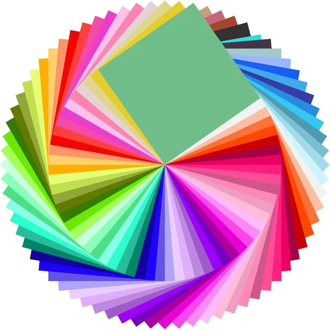 100pcs Square Origami Paper – Double-Sided Solid Colors, 20x20cm