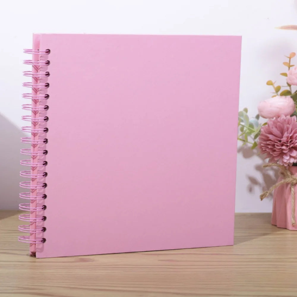 8-Inch DIY Kraft Scrapbook Album – 40 Pages
