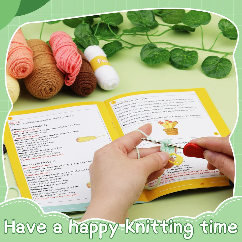 IMZAY Beginner Crochet Kit with Video Tutorial – Complete Set