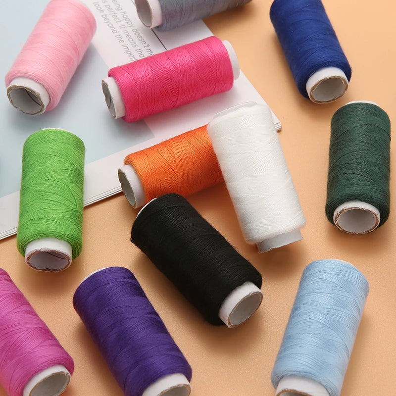 24-Color Polyester Sewing Thread Set – For Machine & Hand Use