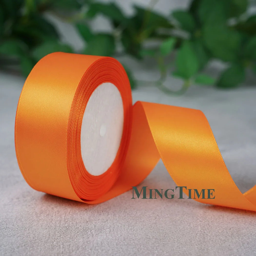 Satin Ribbon Roll – 22.8m Sage Gold for Gift Wrap & Crafts