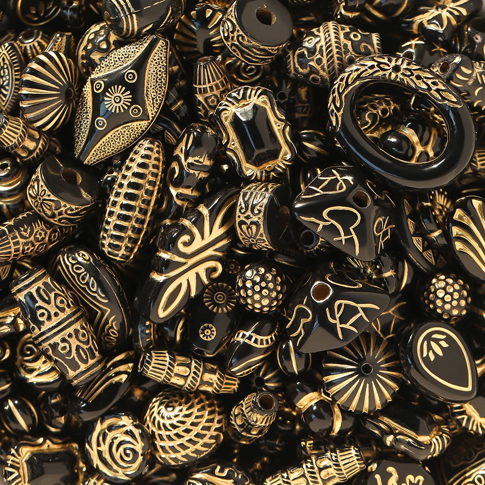 20g Mixed Classical Acrylic Spacer Beads for DIY Jewelry