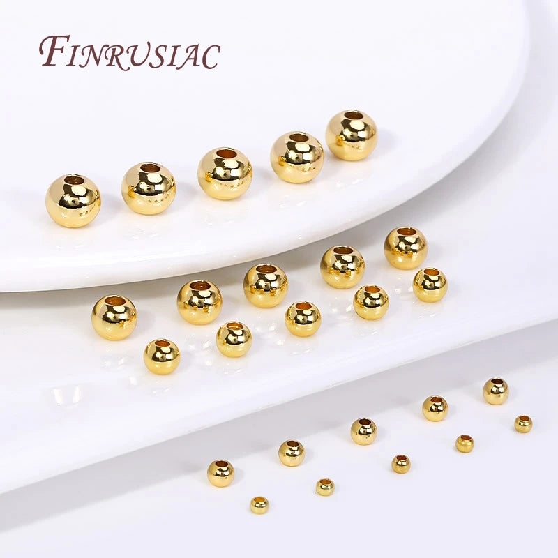 18K Gold Plated Spacer Beads for Jewelry Making