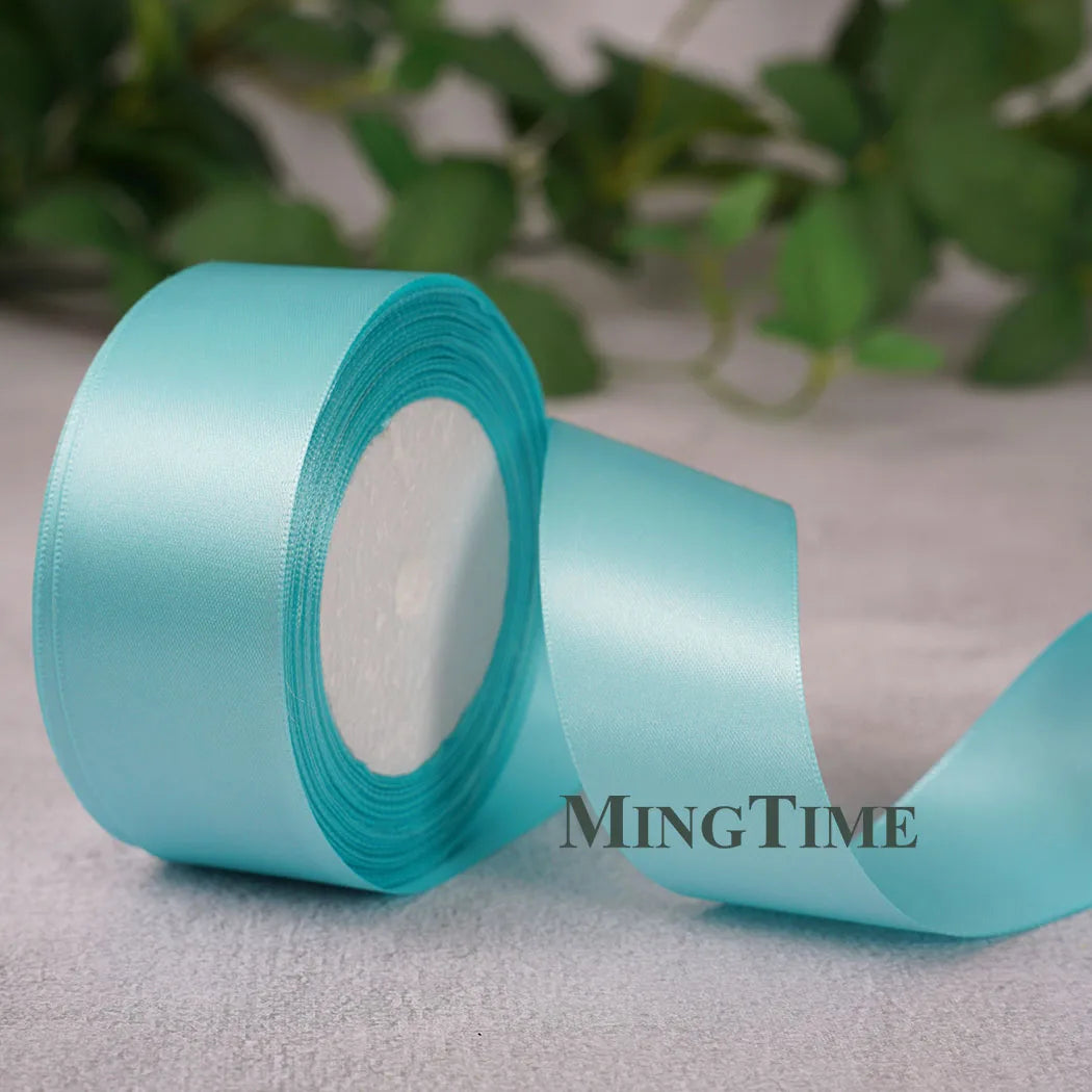 Satin Ribbon Roll – 22.8m Sage Gold for Gift Wrap & Crafts