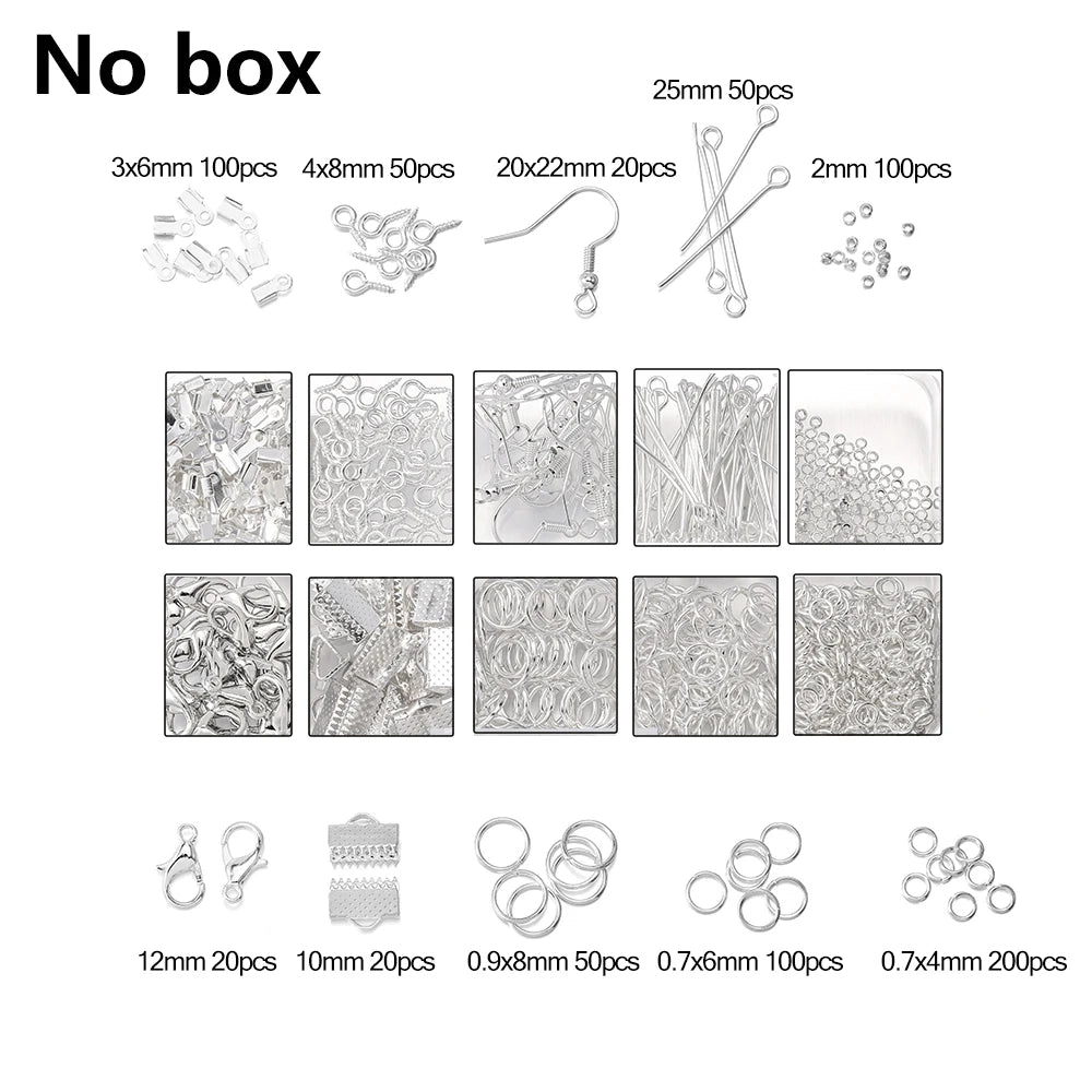 Jewelry Findings & Repair Kit with Alloy Accessories