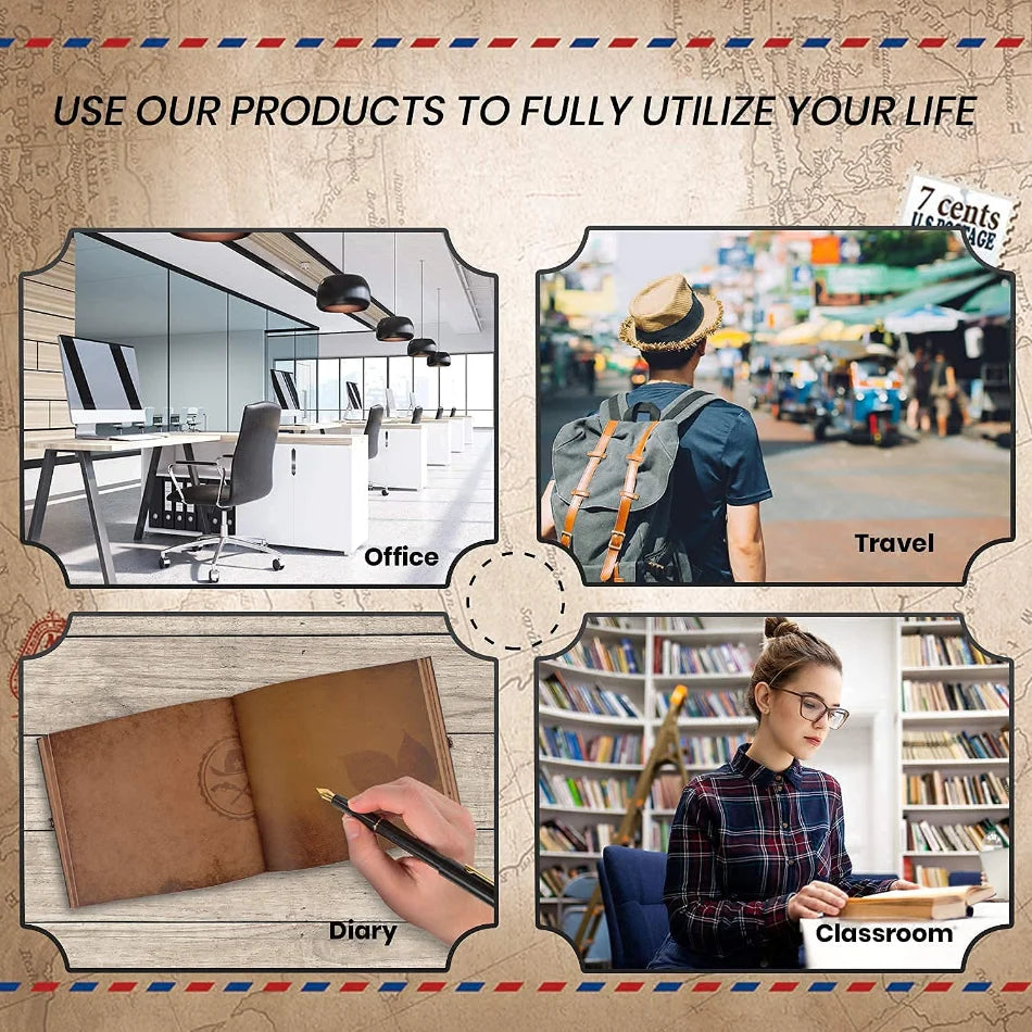 146-Page Retro DIY Scrapbook – "Our Adventure Book"